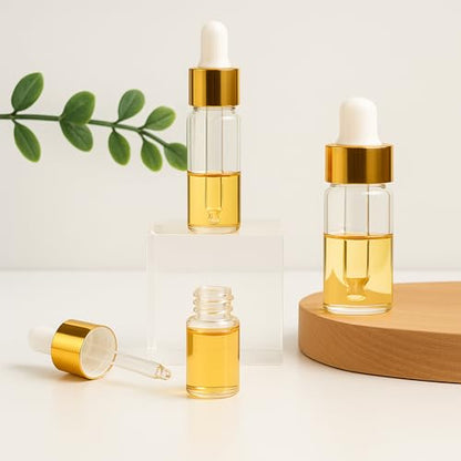 Mini Glass Dropper Bottle for Essential Oil,5ml 10pcs - style: 5ml