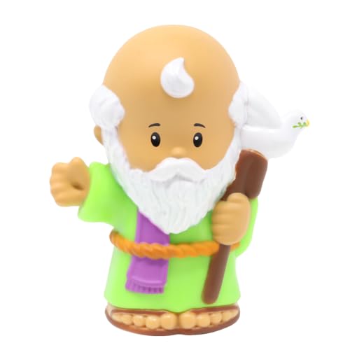 Fisher-Price Replacement Part for Collectible Little People Noah's Ark Zoo Safari Jungle Animals Playset JLV11 - Replacement Noah Figure