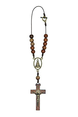 Intercession Car Rearview Mirror Rosary (Aparecida) - style: Aparecida
