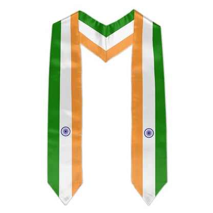 Graduation Flag Stole Sash Scarf Day Gifts - color: India Flag