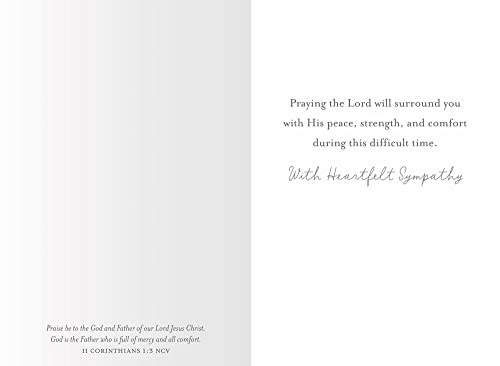 DaySpring - Max Lucado With Sympathy - 4 Botanical Design Assortment with Scripture - 12 Sympathy Boxed Cards & Envelopes (J9180)