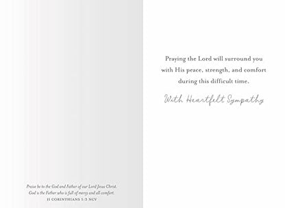 DaySpring - Max Lucado With Sympathy - 4 Botanical Design Assortment with Scripture - 12 Sympathy Boxed Cards & Envelopes (J9180)