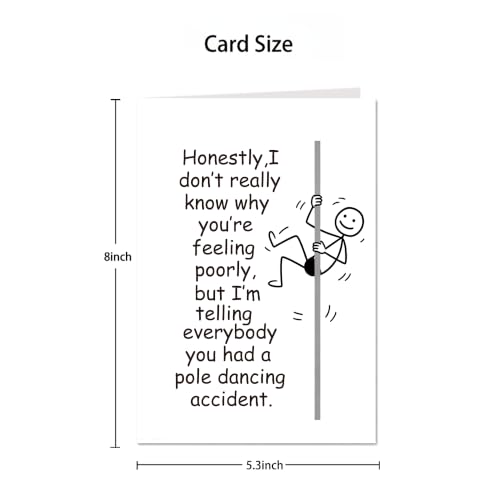 Funny Get Well Soon Card for Women Men, Get Better Soon Card, Humor Speedy Surgery Recovery Card for Him Her Friends Family - color: WZ-03