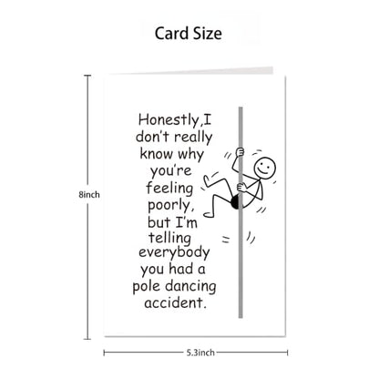 Funny Get Well Soon Card for Women Men, Get Better Soon Card, Humor Speedy Surgery Recovery Card for Him Her Friends Family - color: WZ-03