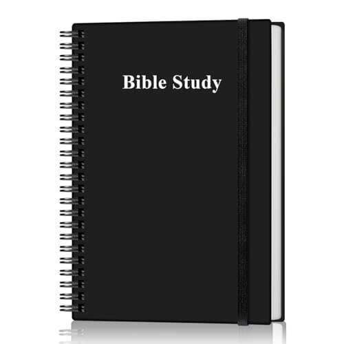 Heveboik Bible Study Journal/Notebook – Church Notes Notebook – Note Taking & Journaling Kit, 5.8" x 8.5", Black - color: Black