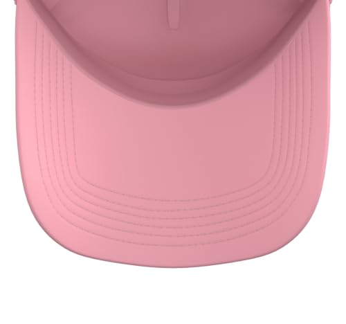 Half Hood Half Holy Tshirt Christian Jesus Ghetto God Funny Trucker Hat with Adjustable Mesh Back - color: Pink