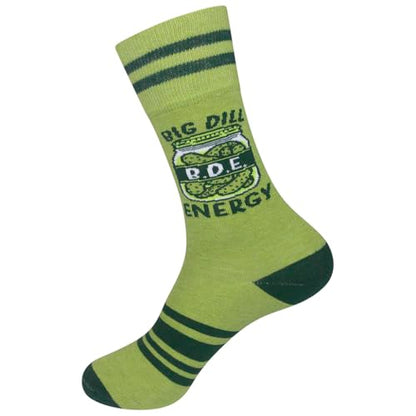 FUNATIC Crazy Socks with Funny Sayings - Novelty Gift for Men, Women, Adult - color: Big Dill Energy
