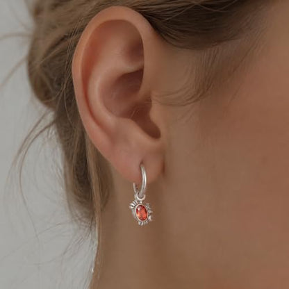 925 Sterling Silver Cute Animal Unique Huggie Hoop Earrings for Women - color: Cute Crab