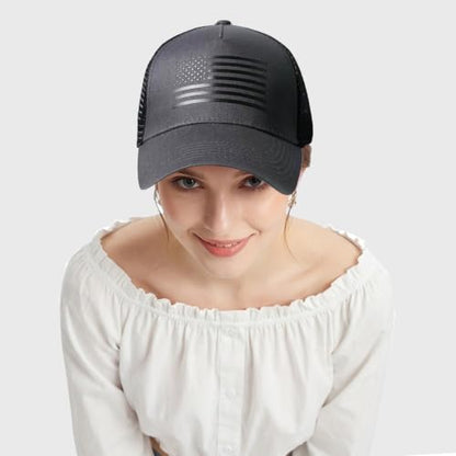 Black Baseball Cap Snapback hat for Men Flat Bill Hats for Men Fitted Hats for Men Adjustable Snap Pack Hip Hop Mens Hat - color: Grey National Flag