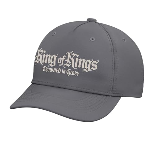 Kings of Kings Jesus Hat Gospel Faith Bible Verse Adjustable Baseball Hat - color: Slate Grey