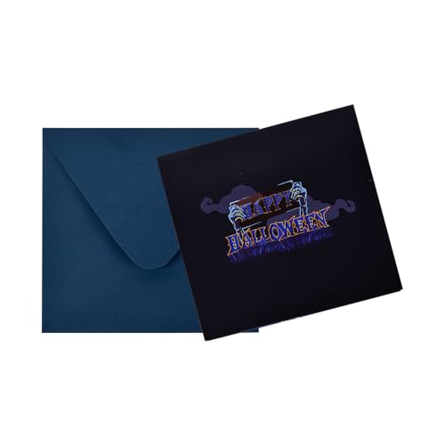 3D pop-up Halloween greeting card,Interesting Halloween card - color: Castle