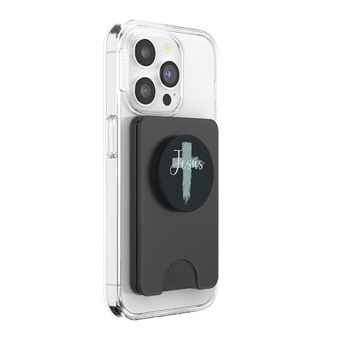 Jesus On Cross Paint Cool Religion God Faith Christian Gift PopSockets PopWallet for MagSafe - style: Magnetic PopWallet