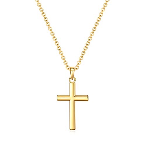 Baptism Cross Necklace for Women,First Communion Cross Necklaces Jewelry Gifts for Women - color: Dainty G Cross