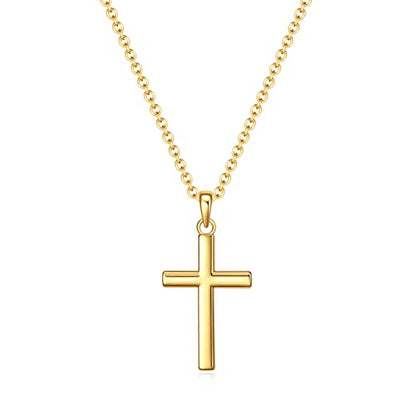 Baptism Cross Necklace for Women,First Communion Cross Necklaces Jewelry Gifts for Women - color: Dainty G Cross