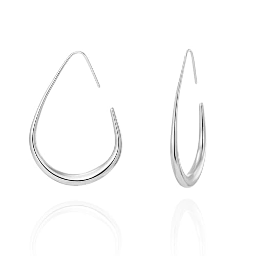 18K Gold Plated Hoop Earrings for Women, NICKEL-FREE & HYPOALLERGENIC, Timeless Jewelry Gift - color: gold-Circular Ring