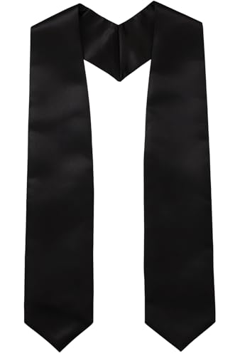 Newrara Graduation Stole - color: Black