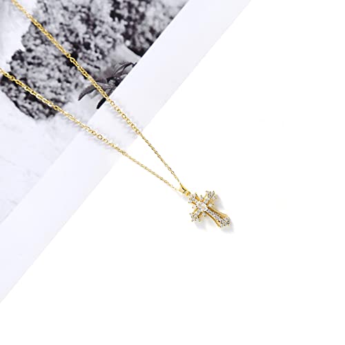 Cross Pendant Necklace for Women Jewelry Gold Cross Necklaces for Women Cross Necklace Minimalist Trendy Jewelry Valentines Day - style: CN14