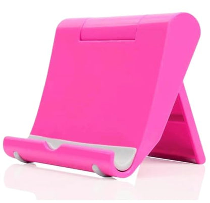 Cell Phone Stand, Desktop Holder for Smartphones, Phones & Tablets (Pink) - color: Pink