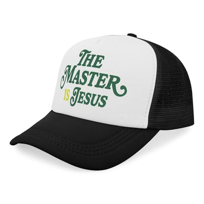 Y'Alls Need Jesus Hats Funny Cap for Grandma - color: The Master is Jesusallblack10