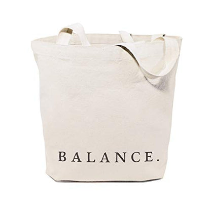 The Cotton & Canvas Co. Beach, Grocery, Farmers Market, Shopping and Travel Reusable Shoulder Tote and Handbag … - style: Balance