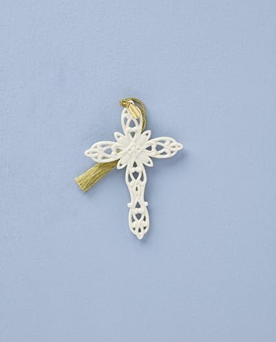 Lenox 898587 2026 Snow Fantasies Cross Ornament