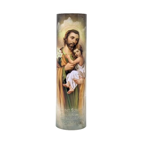 St Joseph with Child LED Prayer Candle