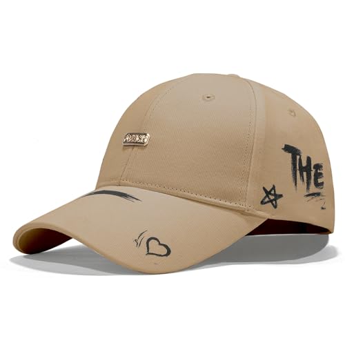 Baseball Cap for Women Men - Adjustable Size Hat - color: Khaki
