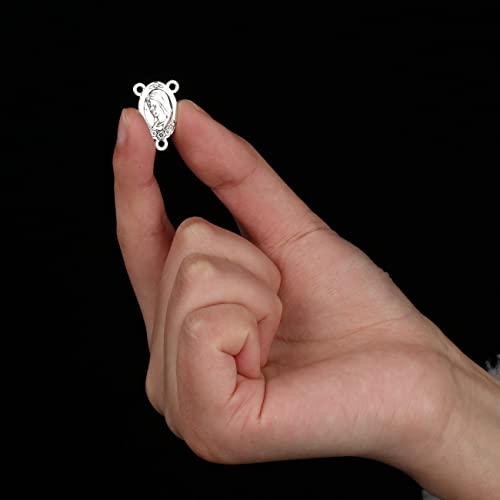 COTTVOTT St Benedict,Our Lady of Guadalupe Medal for DIY Jewelry Making,Virgin Mary Christ Jesus Rosary Center Connection Part - color: 30pcs-Our Lady Grace Medal