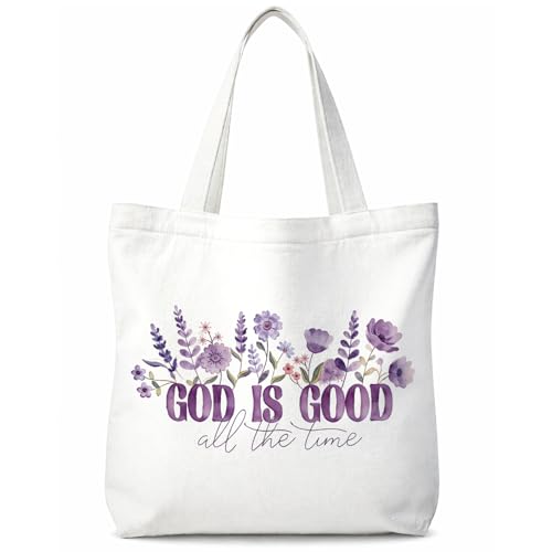 Bible Tote BagsGifts for Women, Cute Christian Church Canvas Tote Bag Christian Reusable Shopping Bags - color: Bible-01