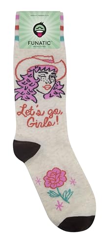 FUNATIC Socks with Funny and Profane Sayings, Sarcastic Gift for Men Women - color: Let's Go Girls