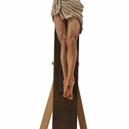 BETHEL STUDIO Catholic Crucifix Wall Cross, 12.6" H Jesus Wall Art