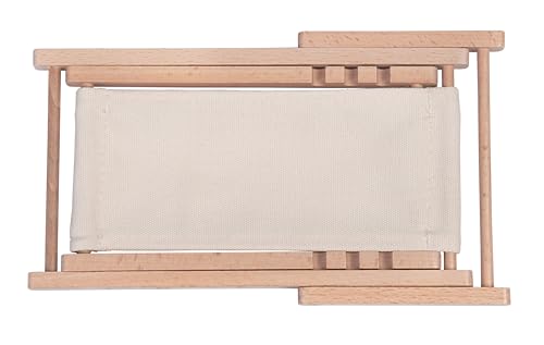 Foldable Wooden Cell Phone Stand, Phone Holder for Desk - color: Beige