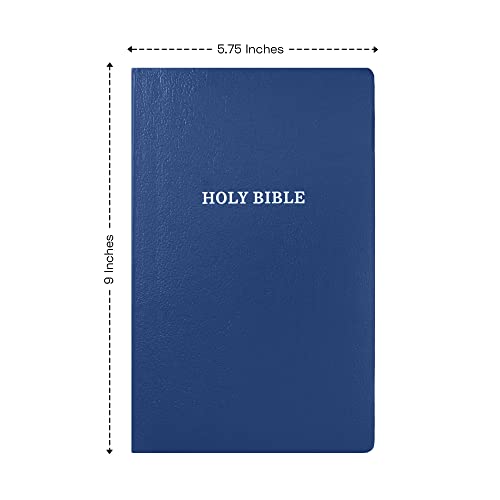Personalized KJV Small Print Bible for Adults, Name Engraved, Standard Size - color: Blue, style: King James Version