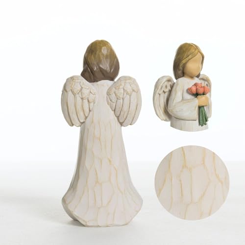 Retirement Angel Gifts for Women, Hand Painted Guardian Angel Figurines Happy Retirement Gifts for Nurses, Teacher, Coworkers - color: Retirement Blessing Angel