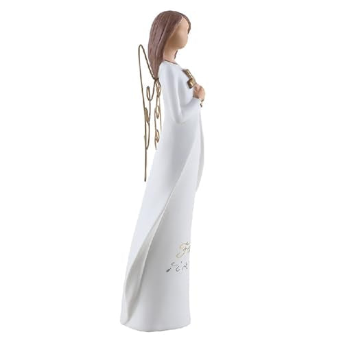 Angel Figurines Ceramic Sympathy Gifts for Loss of Loved One Angel Statue for Women Memorial Gifts Remembrance Gift, Bereavement Gifts, Thanksgiving and Home Decor - color: Faith Angel