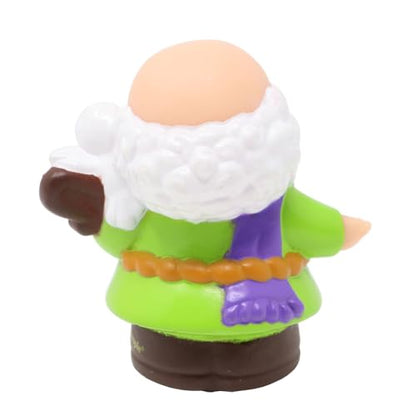 Little People Replacement Part for Fisher-Price Noah's Ark Playset B1266 - Includes Noah Dressed in Green Outfit - Dove on Shoulder