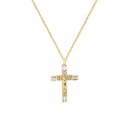 Cross Pendant Necklace for Women Jewelry Gold Cross Necklaces for Women Cross Necklace Minimalist Trendy Jewelry Valentines Day - style: CN3