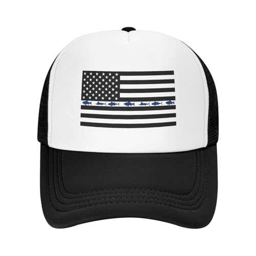 MOLAIGIN Trucker Hat, Adjustable Snapback Hat, Baseball Cap for Men Women, Breathable Mesh for Casual Wear - color: Black11