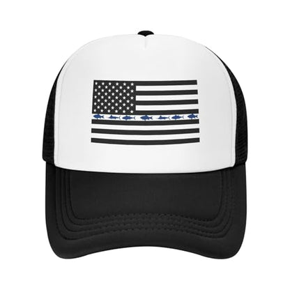 MOLAIGIN Trucker Hat, Adjustable Snapback Hat, Baseball Cap for Men Women, Breathable Mesh for Casual Wear - color: Black11