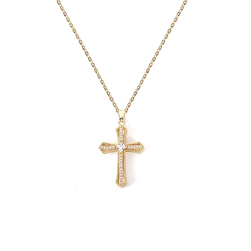 Cross Pendant Necklace for Women Jewelry Gold Cross Necklaces for Women Cross Necklace Minimalist Trendy Jewelry Valentines Day - style: CN17