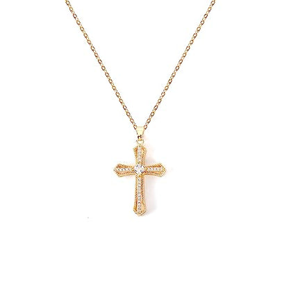 Cross Pendant Necklace for Women Jewelry Gold Cross Necklaces for Women Cross Necklace Minimalist Trendy Jewelry Valentines Day - style: CN17