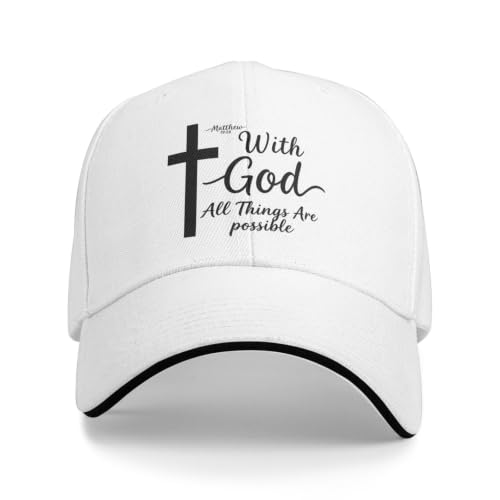 Christian Baseball Cap for Men & Women - Jesus Cross Hat, Adjustable Christian Gifts - color: Christian-themed Hats-26