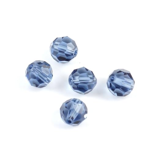 200pcs Adabele Austrian 6mm Faceted Round Crystal Beads Dark Indigo Blue Compatible with Swarovski Crystals Preciosa - color: Dark Indigo/Blue, size: 6mm (200pcs)