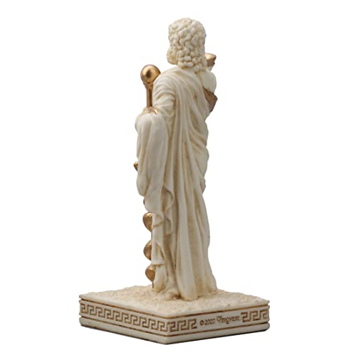 Veronese Design Asclepius Greek God of Medicine Resin Figurine - color: Multicolor, size: Asclepius