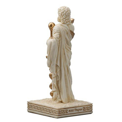 Veronese Design Asclepius Greek God of Medicine Resin Figurine - color: Multicolor, size: Asclepius