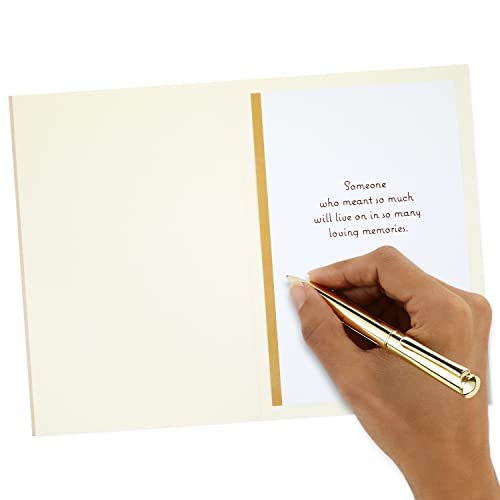 Hallmark Sympathy Card (A Life Remembered With Love) - color: Remembered with Love