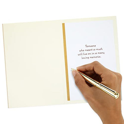 Hallmark Sympathy Card (A Life Remembered With Love) - color: Remembered with Love