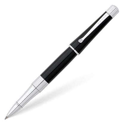 Cross Beverly Refillable Gel Ink Rollerball Pen, Medium Rollerball, Includes Premium Gift Box - Black Lacquer - color: Black, style: Rollerball Pen
