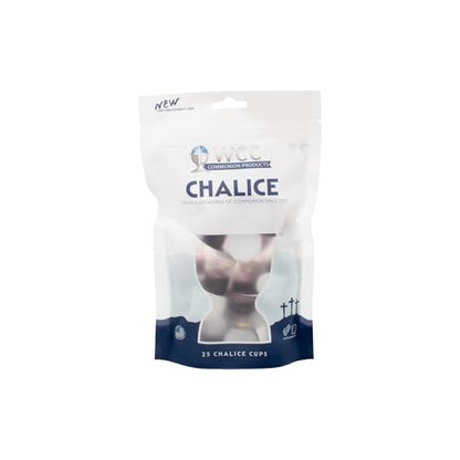 Chalice Style Bagged Prefilled Communion Set (25) | Concord Juice + Unleavened Bread | Ready for Worship, Easy to Store - size: 25 - Bag