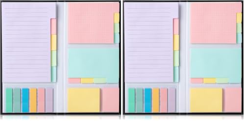 Mr. Pen- Sticky Notes Set, 820 Pack, Ruled - color: Muted Pastel, size: 1 Set (Pack of 2)